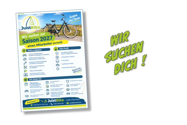 Juistbike Mitarbeiter gesucht